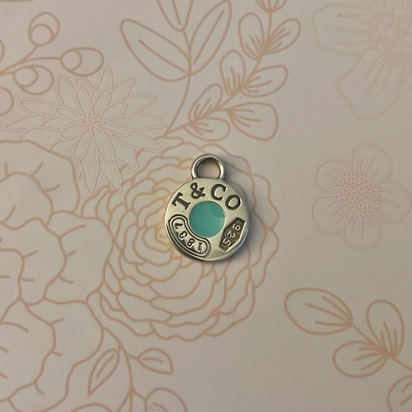 Tiffany & Co. Jewelry - Tiffany & Co blue enamel circle charm